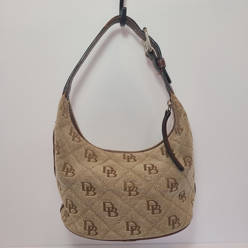 Dooney & Bourke Small Logo Purse w/ Leather Trim - Picture 2 of 16